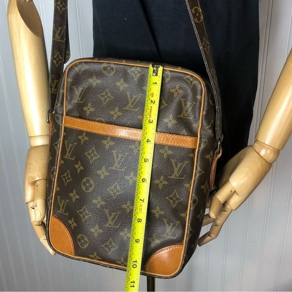 LOUIS VUITTON DANUBE MM Monogram Tote Adjustable Crossbody Shoulder Bag 873SL - Picture 14 of 17